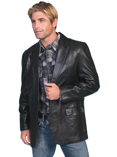 leather blazer for men.